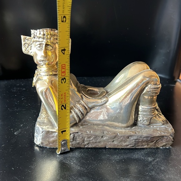 Maya Chac Mool Silver Figure Mexico D’Argenta Vintage - Picture 12 of 12